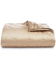 Hotel Collection Glint 3 Piece Coverlet Set Full Queen Gold Msrp  500