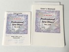 Singer Psw Professional Sew Ware Version 2 00 Workbook User s Guide   Manual Vgc
