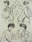 1904 Women s New Military Waists Vintage Print Ad   Women s Fashions
