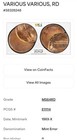 Mint Error Lincoln Cent Penny 1c Mint Error Struck 65  Off Center Pcgs Ms64 Rd