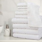 Mainstays 10 Piece Towel Set With Upgraded Softness   Durability  White
