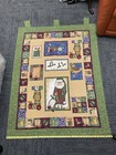 Handmade Christmas Santa Quilted Cotton Patchwork Wall Hanging 38   x 50   