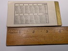 Vtg 1960 1961 Pocket Calendar Memo Notepad Ephemera Mid Century Retro Paper