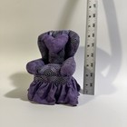 Vintage Dritz Collectible Pin Cushion Purple Skirted Armchair Sewing Dollhouse