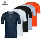 Cycling Base Layers Moisture Wicking Mesh Bicycle Short Sleeve Shirt Breathable