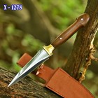 Handmade Hunting Dagger Fix Blade Boot Knife  Double-edge Outdoor Sports - Slick