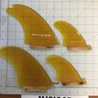 Used Fiber Glass Fin Co  Quad Set Surfboard Fins Surf Surfing