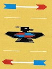 Chimayo Weaving Yellow Wool Hand-woven Table Runner 29   x 15   