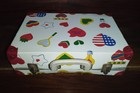 Vintage Ultra Rare Vinyl Lunchbox Argentina Us Hearts W  Parami Lic Big Size 