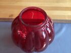 Antique Red Glass Ball Globe Shade 8    Dia
