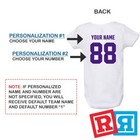 Personalized Lsu Tigers Gerber Baby Onesie   Cotton Custom Bodysuit