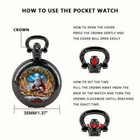 Santa Claus Quartz Pocket Watch Stainless Steel Japanese Movement Christmas Gift