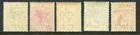 Malaysia  perak  1892-95 1c-5c   3c 5c Sg 61-65 Hinged Mint  cat   23 