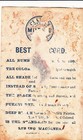 Clark s Mile End Spool Cotton Thread Tied Up Husband Vict Card C1880s