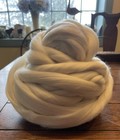 1 Lb White Undyed Merino Wool Roving 23 Micron Spinning Or Felting Wool