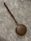 Vintage Copper   Brass Bed Warmer With Wooden Handle 36    Length 10 5    Dia Pot