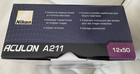 Nikon Aculon A211 12 X 50 Binocular  Black New In Box  w Case Strap Manual