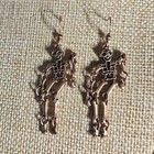 Boutique Witchy Goth Emo Punk Rave Biker Skater Skeleton Dangle Earrings