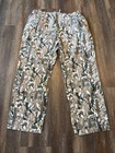 Eddie Bauer Bigfoot Flannel Pajama Pants Sleepwear Mens White Lounge Pnw