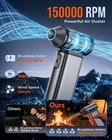 Sktffr Compressed Air Duster 150000rpm Super Power Electric Air Duster 6 Gears
