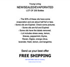 Lot Of 200 Young Living Essential Oils Sealed Some Evaporated Read Description