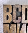 Vtg Antique Lot Of 23 Letterpress Letters Wood Type Printers Block 1 5 8    Patina