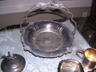  l   Lot Of Antique Vintage Silver Plated Victorian And Misc Serving Pieces