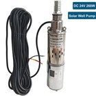 Dc 24v 3   Solar Deep Well Submersible Pump Water Pump 607gph Stainless Steel