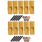 10pk 1u3302 1u-3302 Bucket Teeth W  9j2308 Pins  8e6259 Retainer For J300 Tooth