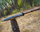 Custom Handmade 5160 Carbon Steel Blade Zulu Iklwa Spear   Hunting Spear Camping