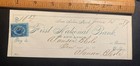 First National Bank Of Ann Arbor Cancelled Check June 13 1897 - Alanson Bleole
