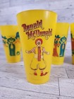 1970s Mcdonalds Cups Vintage Ronald   Friends Made In Usa Amogo Mutual Plastics 