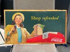 Rare  1948    Coca Cola Cardboard   Shop Refreshing    Cooler   Early Cardboard