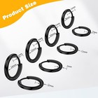 4 Pairs Hoop Earrings For Men 316l Surgical Steel Small  Black