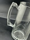 Large Clear Glass Beer Stein   Mug 7 