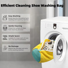 1pc Mesh Shoe Washing Bag With Zipper For Sneakers Travel Storage Organizer