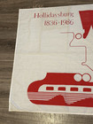 Vintage Hollidaysburg Pa 1836 - 1986 Sesquicentennial Flag Official Town Decor