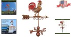 Hand-finished Copper Weathervane With Charming Rooster Design - Easy Install