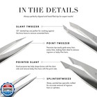 Tweezerman Hollygraphic Micro Mini Slant And Point Tweezer Set - Eyebrow Twee   