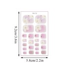 Fashion Summer Toe Nail Stickers Decals Wraps Nail Art Self Stick Women Us