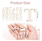 1 Inch 70 Pcs Wood Greek Letters  Unfinished Wooden Alphabet Letters For Sororit