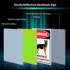 Protected By German Shepherd Sign   beware Of Dog Sign  14 x 10   040 Rust Free Al