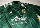 Adidas Portland Timbers Mls Home Soccer Jersey Plaid 23-2024 Kit Hy5451-210 Xl