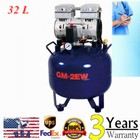110v 850w Portable Dental Medical Air Compressor Oil Free Tank Noiseless New