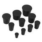 19-pack  10 Assorted Sizes  000  -7  Solid Rubber Stoppers 