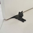 New Cast Iron Door Stop Old Vintage Antique Cat Design Decorative Stopper Wedge