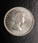 Bu 1964 Canada 25 Cents Quarter Uncirculated Proof Like Silver Coin