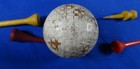 Antique Vintage  Golf Ball  mesh  Kro-flite 4 Vintage Golf Tees Display Box