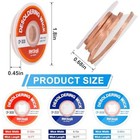 3pcs Solder Wick Braid Kit With Flux  Low Residue Desoldering Wire 10ft Each