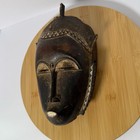African Tribal Face Mask Hand-carved Vintage Wooden Wall Art
